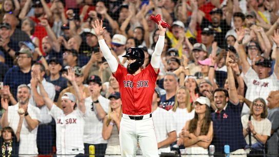 FINAL: Red Sox 9 New York Yankees 7 - Sox Three Run Eighth Gives Them the Lead, Jansen Closes in the Ninth taken at BSJ Headquarters (Red Sox)